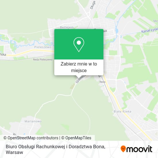 Mapa Biuro Obsługi Rachunkowej i Doradztwa Bona