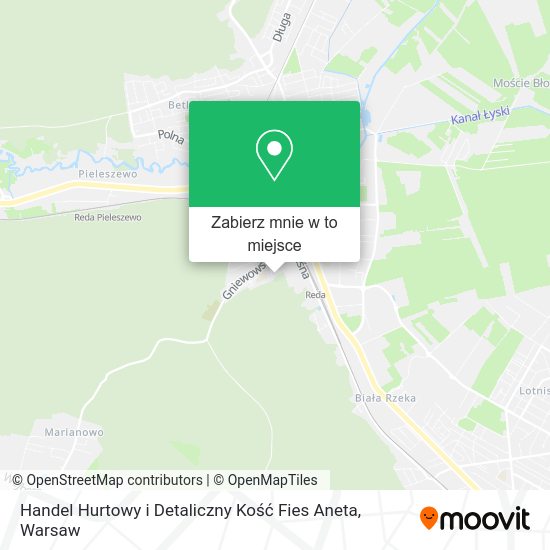 Mapa Handel Hurtowy i Detaliczny Kość Fies Aneta