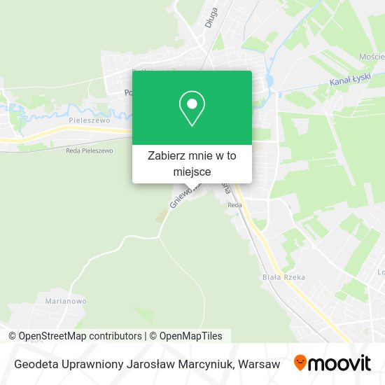 Mapa Geodeta Uprawniony Jarosław Marcyniuk