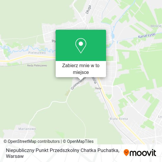 Mapa Niepubliczny Punkt Przedszkolny Chatka Puchatka