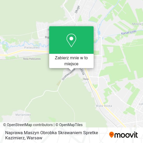 Mapa Naprawa Maszyn Obrobka Skrawaniem Spretke Kazimierz