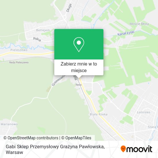 Mapa Gabi Sklep Przemysłowy Grażyna Pawłowska