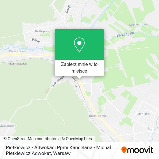 Mapa Pietkiewicz - Adwokaci Ppmi Kancelaria - Michał Pietkiewicz Adwokat