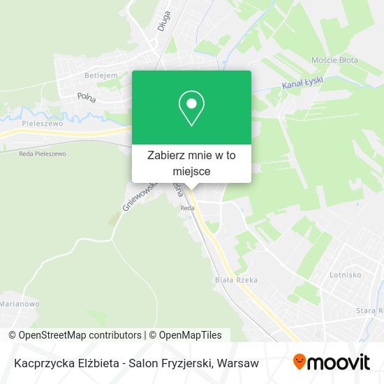 Mapa Kacprzycka Elżbieta - Salon Fryzjerski