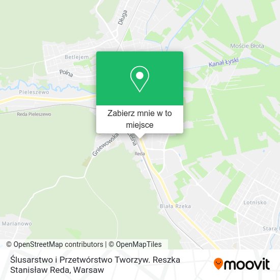 Mapa Ślusarstwo i Przetwórstwo Tworzyw. Reszka Stanisław Reda