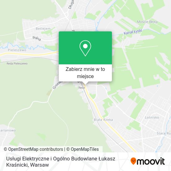 Mapa Usługi Elektryczne i Ogólno Budowlane Łukasz Kraśnicki