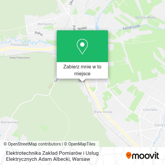 Mapa Elektrotechnika Zakład Pomiarów i Usług Elektrycznych Adam Albecki