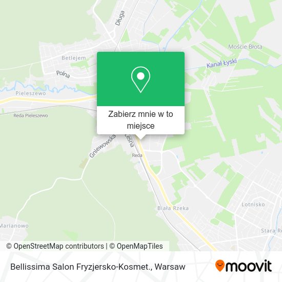 Mapa Bellissima Salon Fryzjersko-Kosmet.