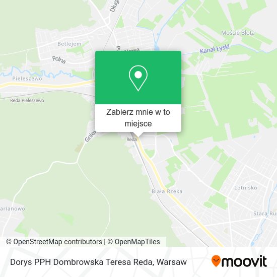 Mapa Dorys PPH Dombrowska Teresa Reda