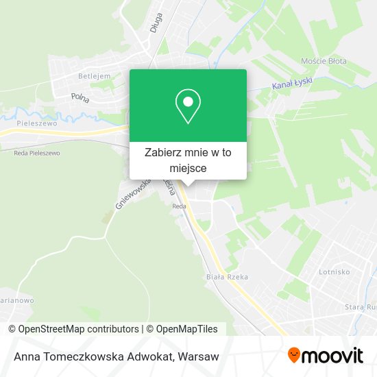 Mapa Anna Tomeczkowska Adwokat