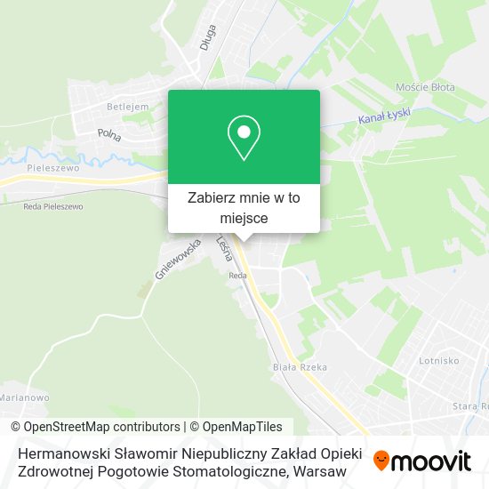 Mapa Hermanowski Sławomir Niepubliczny Zakład Opieki Zdrowotnej Pogotowie Stomatologiczne