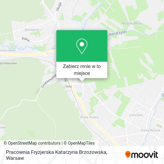 Mapa Pracownia Fryzjerska Katarzyna Brzozowska