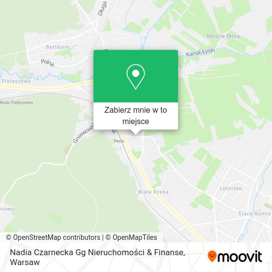 Mapa Nadia Czarnecka Gg Nieruchomości & Finanse