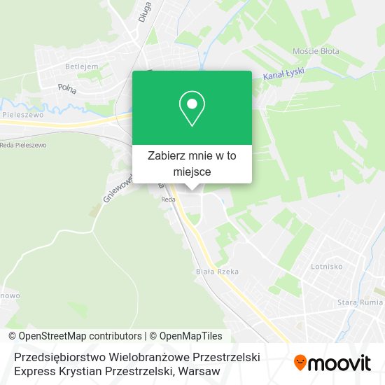 Mapa Przedsiębiorstwo Wielobranżowe Przestrzelski Express Krystian Przestrzelski