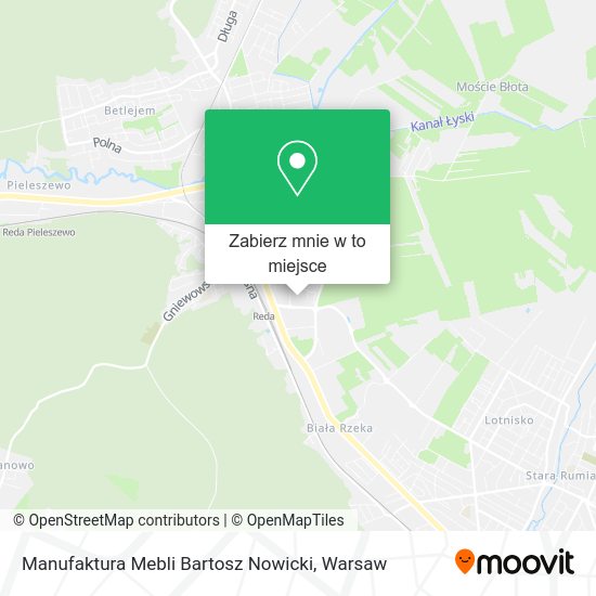 Mapa Manufaktura Mebli Bartosz Nowicki