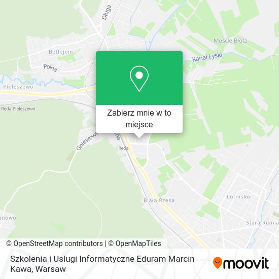 Mapa Szkolenia i Uslugi Informatyczne Eduram Marcin Kawa