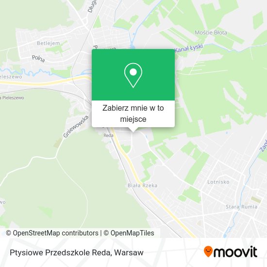 Mapa Ptysiowe Przedszkole Reda