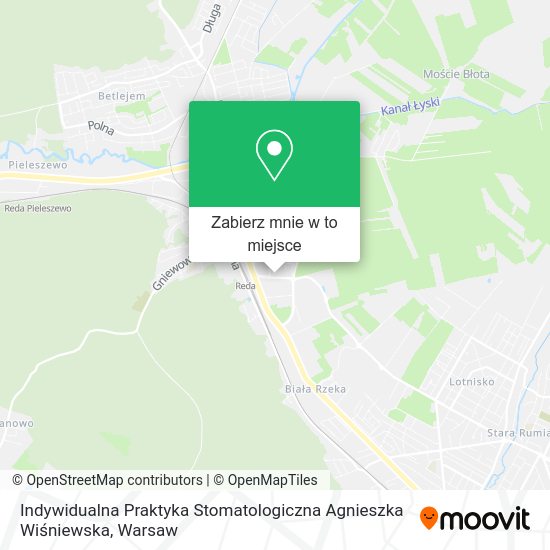 Mapa Indywidualna Praktyka Stomatologiczna Agnieszka Wiśniewska