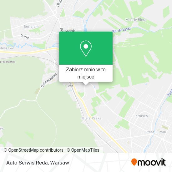 Mapa Auto Serwis Reda