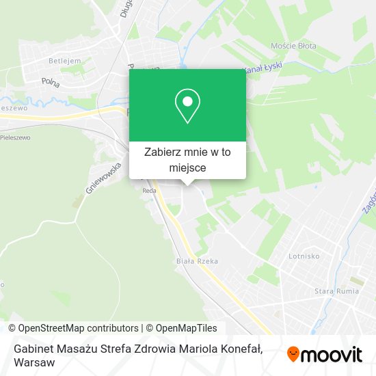 Mapa Gabinet Masażu Strefa Zdrowia Mariola Konefał