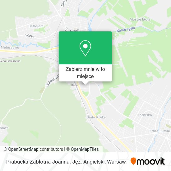 Mapa Prabucka-Zabłotna Joanna. Jęz. Angielski