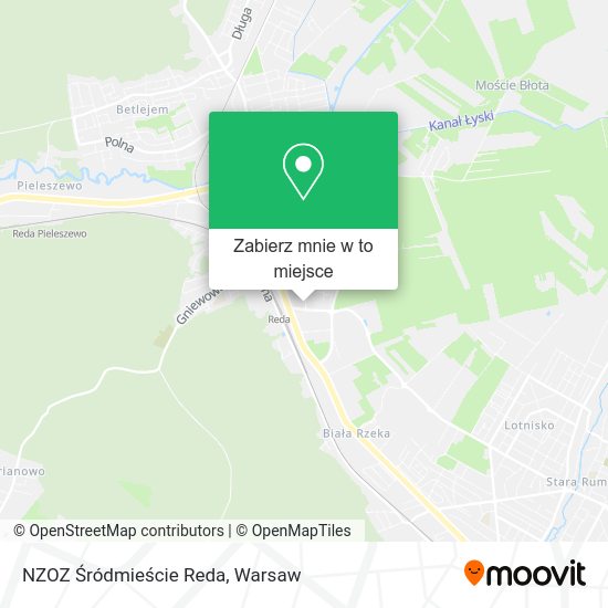 Mapa NZOZ Śródmieście Reda