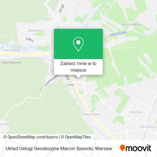 Mapa Układ Usługi Geodezyjne Marcin Siesicki