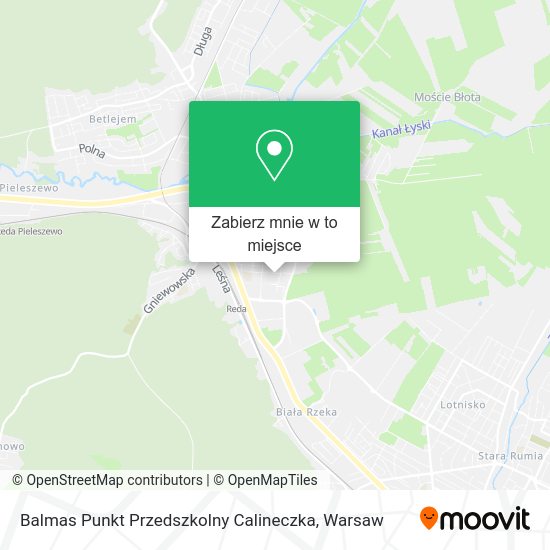 Mapa Balmas Punkt Przedszkolny Calineczka