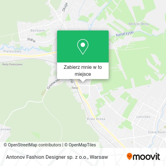 Mapa Antonov Fashion Designer sp. z o.o.