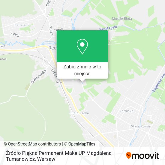 Mapa Źródło Piękna Permanent Make UP Magdalena Tumanowicz