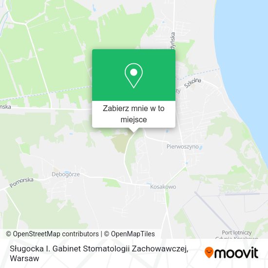 Mapa Sługocka I. Gabinet Stomatologii Zachowawczej