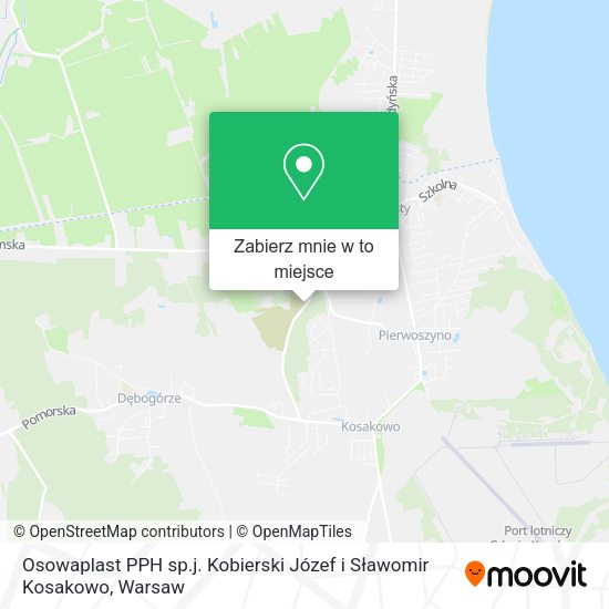 Mapa Osowaplast PPH sp.j. Kobierski Józef i Sławomir Kosakowo