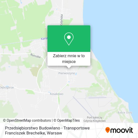 Mapa Przedsiębiorstwo Budowlano - Transportowe Franciszek Brechelke