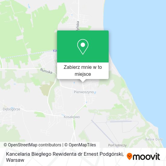 Mapa Kancelaria Biegłego Rewidenta dr Ernest Podgórski