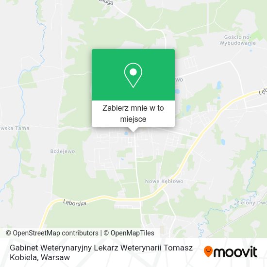 Mapa Gabinet Weterynaryjny Lekarz Weterynarii Tomasz Kobiela