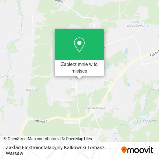 Mapa Zakład Elektroinstalacyjny Kalkowski Tomasz