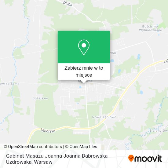 Mapa Gabinet Masazu Joanna Joanna Dabrowska Uzdrowska