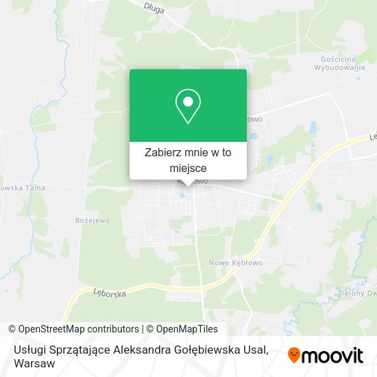 Mapa Usługi Sprzątające Aleksandra Gołębiewska Usal