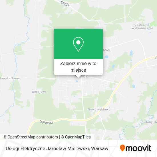 Mapa Usługi Elektryczne Jarosław Mielewski