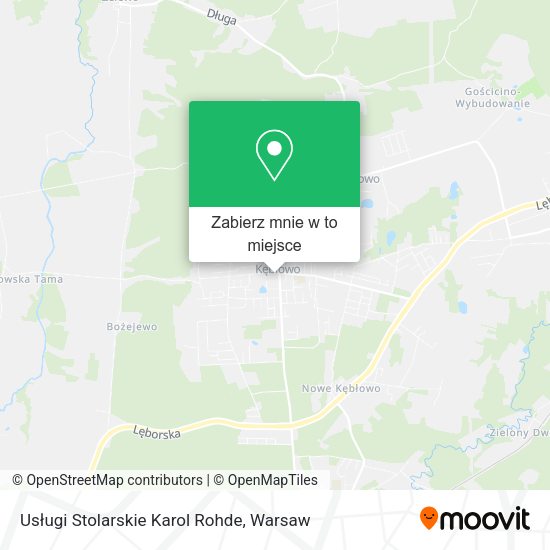 Mapa Usługi Stolarskie Karol Rohde