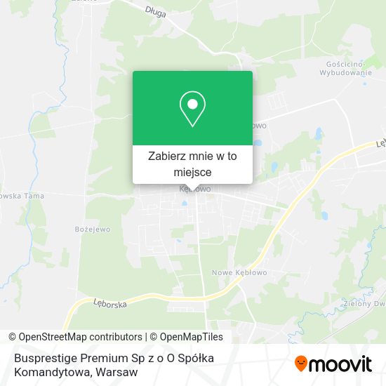 Mapa Busprestige Premium Sp z o O Spółka Komandytowa