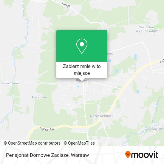 Mapa Pensjonat Domowe Zacisze