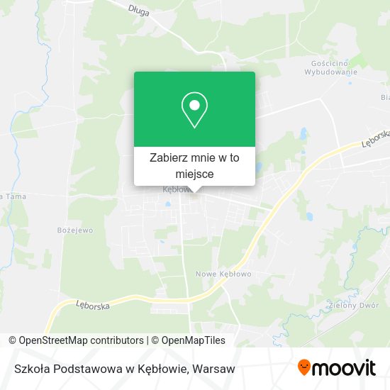 Mapa Szkoła Podstawowa w Kębłowie