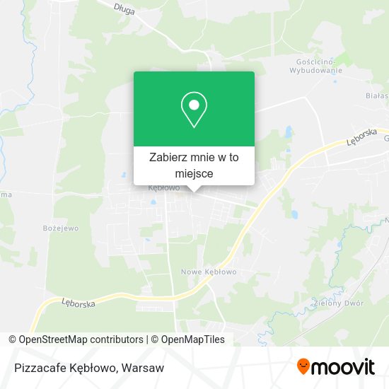 Mapa Pizzacafe Kębłowo