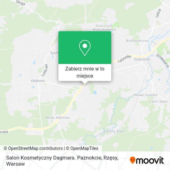 Mapa Salon Kosmetyczny Dagmara. Paznokcie, Rzęsy