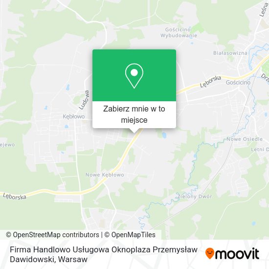 Mapa Firma Handlowo Usługowa Oknoplaza Przemysław Dawidowski