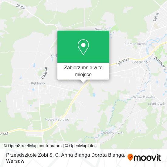 Mapa Przesdszkole Zobi S. C. Anna Bianga Dorota Bianga