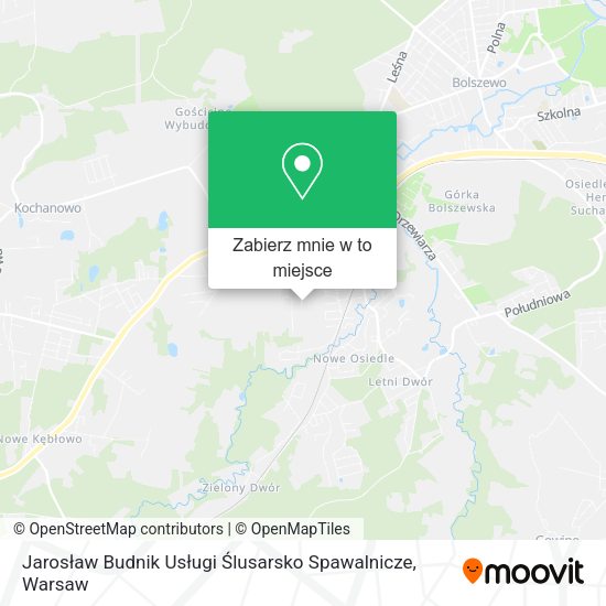 Mapa Jarosław Budnik Usługi Ślusarsko Spawalnicze