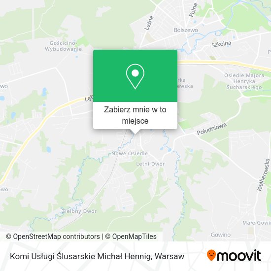 Mapa Komi Usługi Ślusarskie Michał Hennig