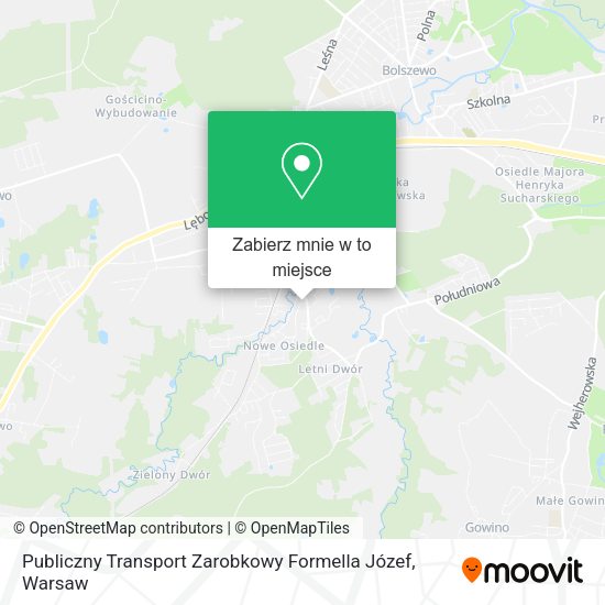 Mapa Publiczny Transport Zarobkowy Formella Józef